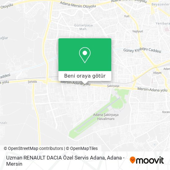 Uzman RENAULT DACIA Özel Servis Adana harita