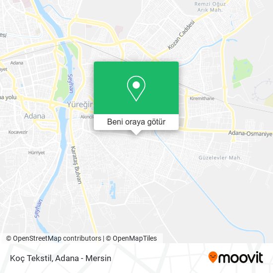 Koç Tekstil harita