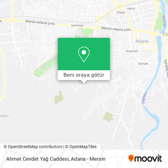 Ahmet Cevdet Yağ Caddesi harita