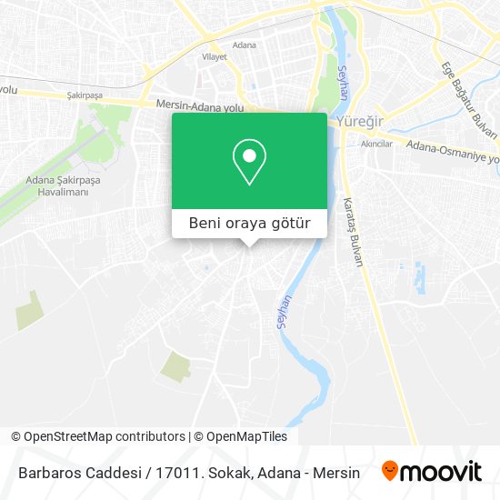 Barbaros Caddesi / 17011. Sokak harita