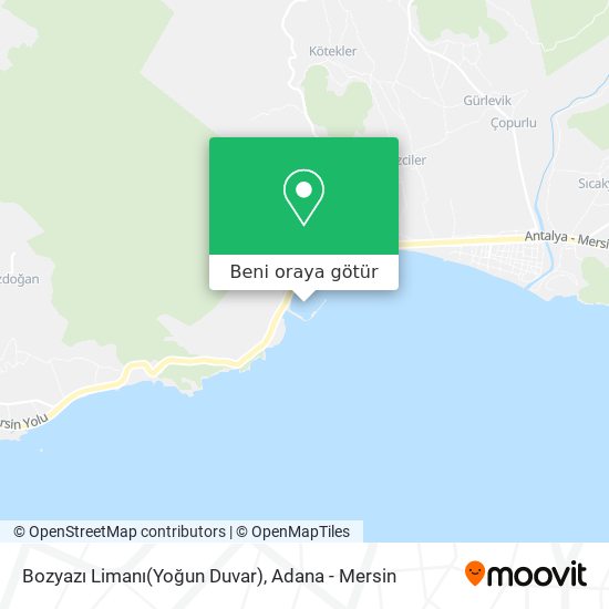 Bozyazı Limanı(Yoğun Duvar) harita