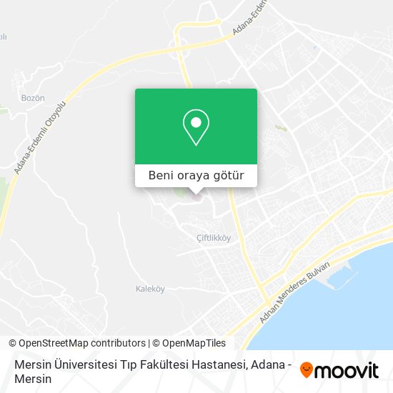 Mersin Üniversitesi Tıp Fakültesi Hastanesi harita