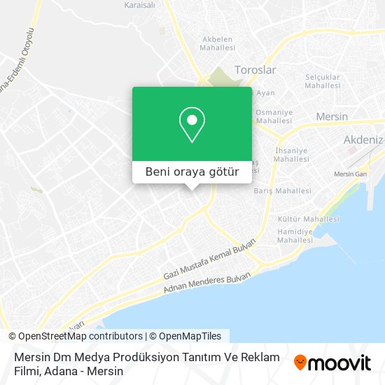Mersin Dm Medya Prodüksiyon Tanıtım Ve Reklam Filmi harita