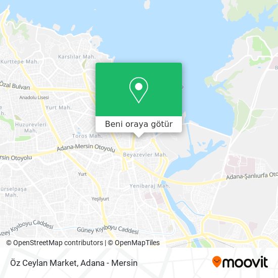 Öz Ceylan Market harita