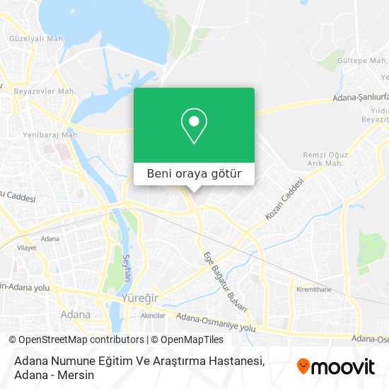 Adana Numune Eğitim Ve Araştırma Hastanesi harita