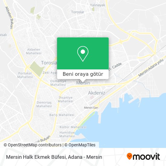 Mersin Halk Ekmek Büfesi harita