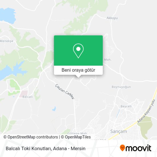 Balcalı Toki Konutları harita