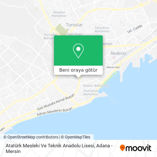 Atatürk Mesleki Ve Teknik Anadolu Lisesi harita