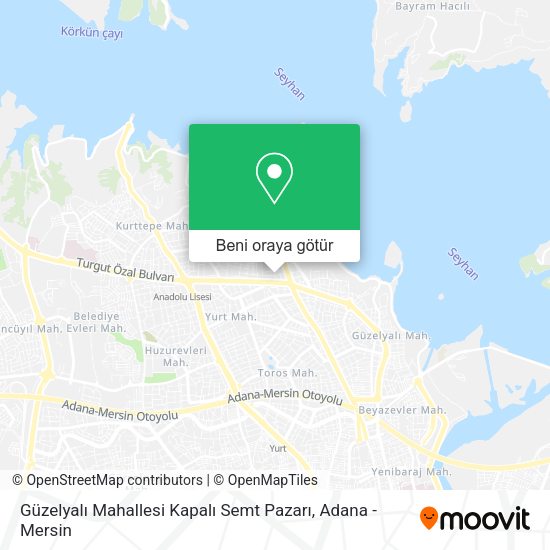 Güzelyalı Mahallesi Kapalı Semt Pazarı harita