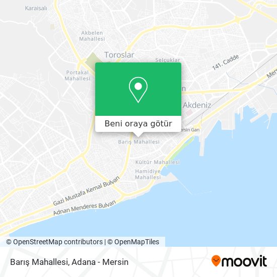 Barış Mahallesi harita