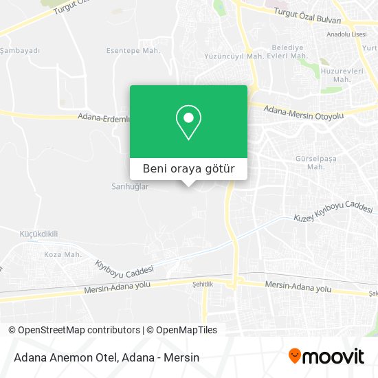 Adana Anemon Otel harita