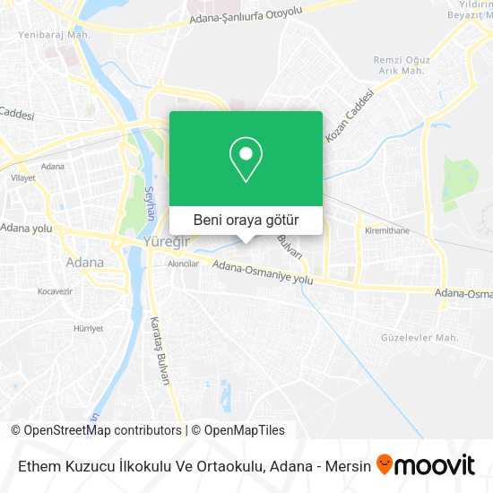 Ethem Kuzucu İlkokulu Ve Ortaokulu harita
