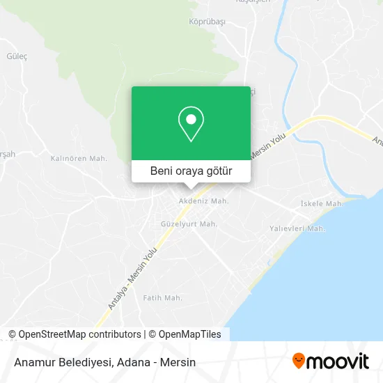 Anamur Belediyesi harita
