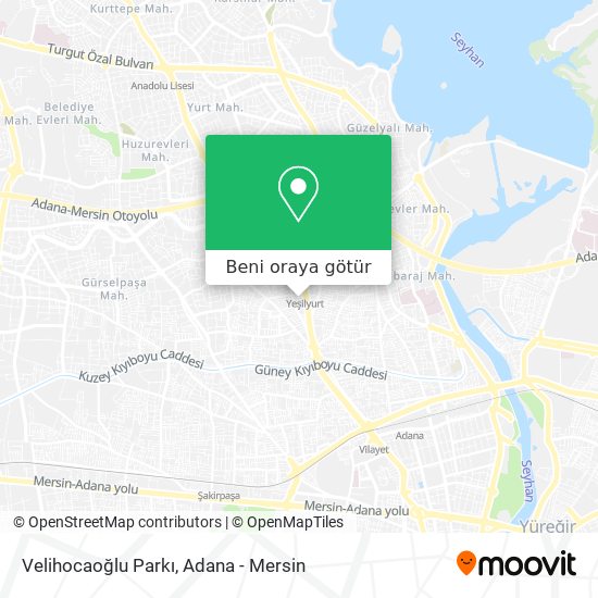 Velihocaoğlu Parkı harita