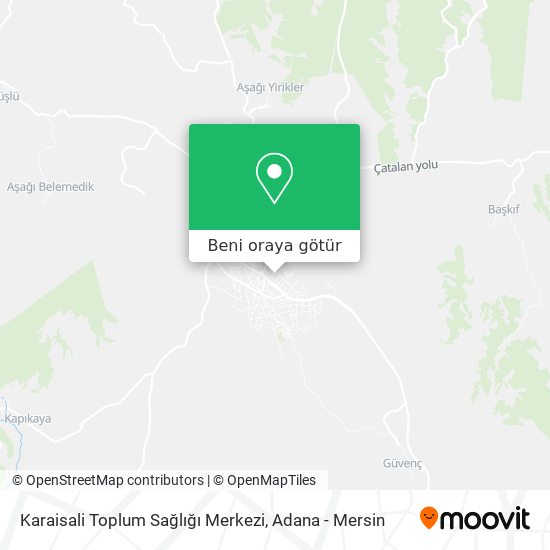 Karaisali Toplum Sağlığı Merkezi harita