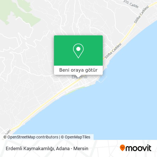 Erdemli Kaymakamlığı harita