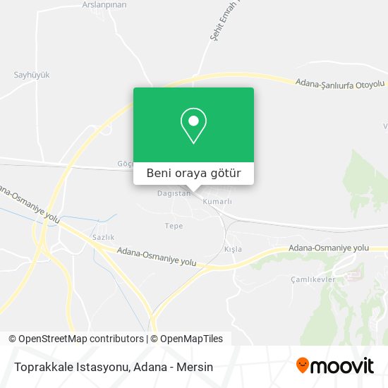 Toprakkale Istasyonu harita