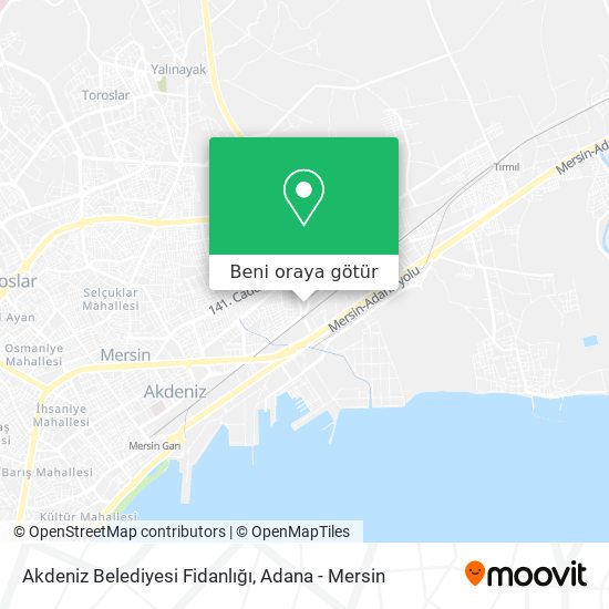 Akdeniz Belediyesi Fidanlığı harita