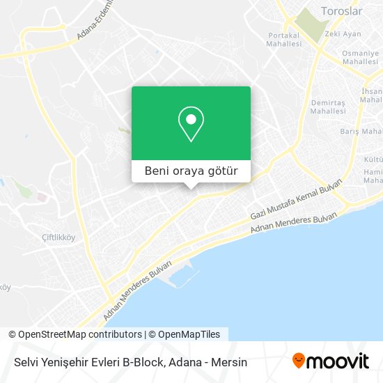 Selvi Yenişehir Evleri B-Block harita