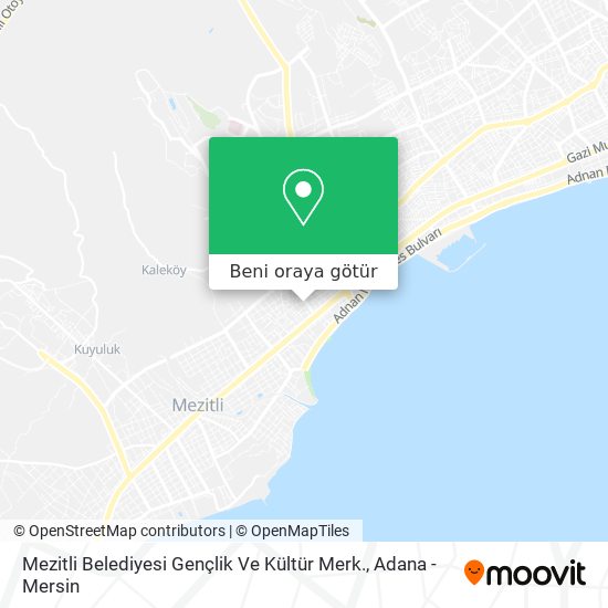 Mezitli Belediyesi Gençlik Ve Kültür Merk. harita