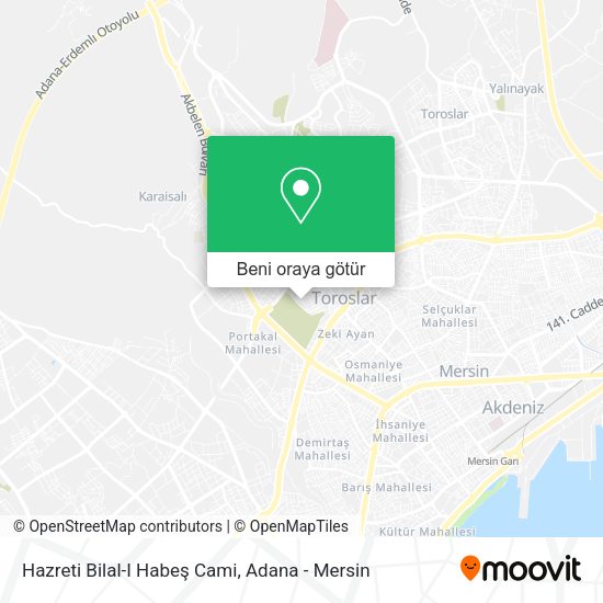 Hazreti Bilal-I Habeş Cami harita