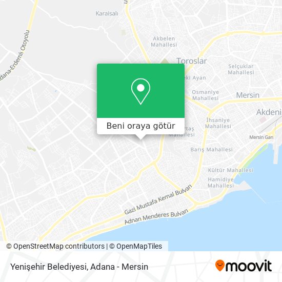Yenişehir Belediyesi harita