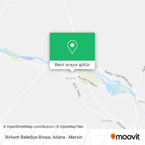 Birkent Belediye Binası harita