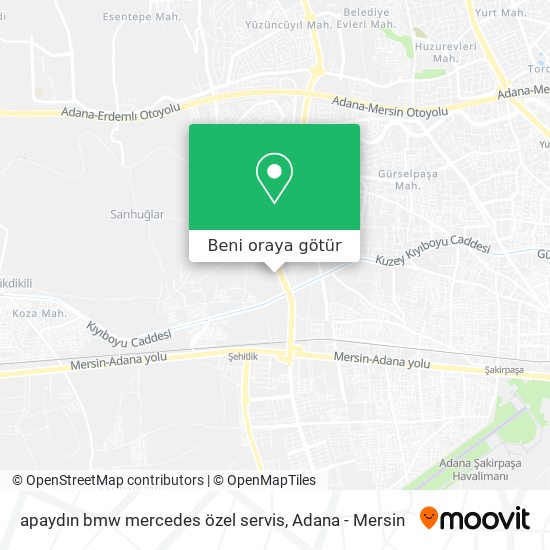 apaydın bmw mercedes özel servis harita