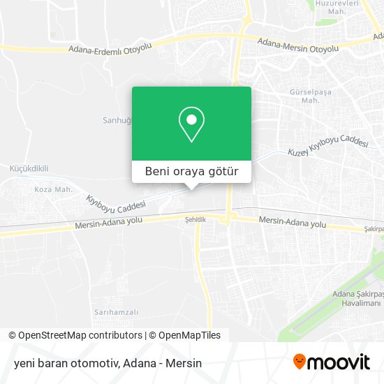 yeni baran otomotiv harita