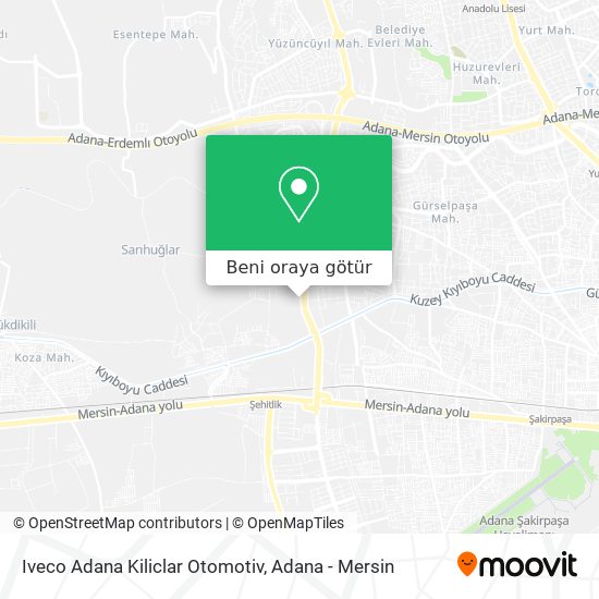 Iveco Adana Kiliclar Otomotiv harita