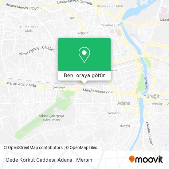Dede Korkut Caddesi harita