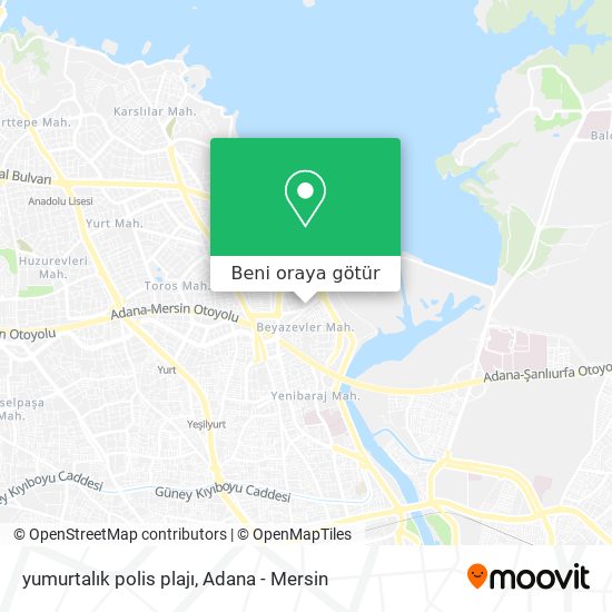 yumurtalık polis plajı harita