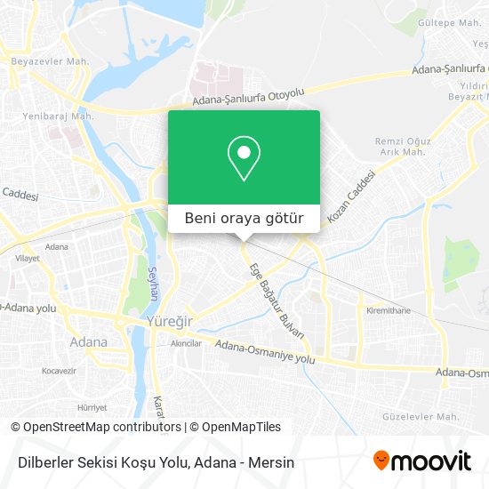 Dilberler Sekisi Koşu Yolu harita