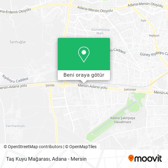 Taş Kuyu Mağarası harita