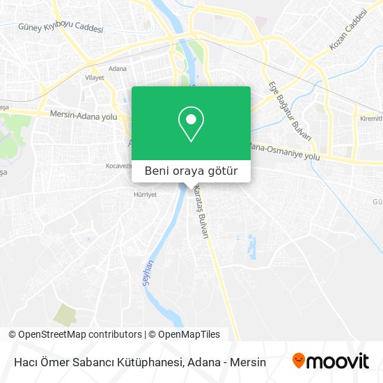 Hacı Ömer Sabancı Kütüphanesi harita