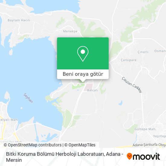 Bitki Koruma Bölümü Herboloji Laboratuarı harita