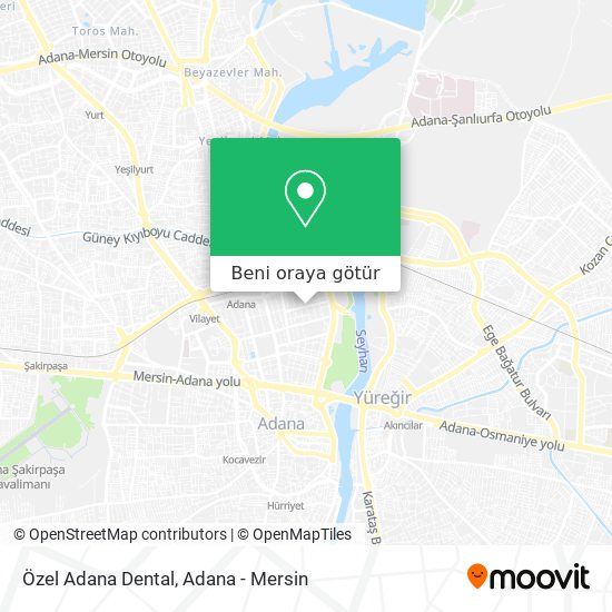 Özel Adana Dental harita