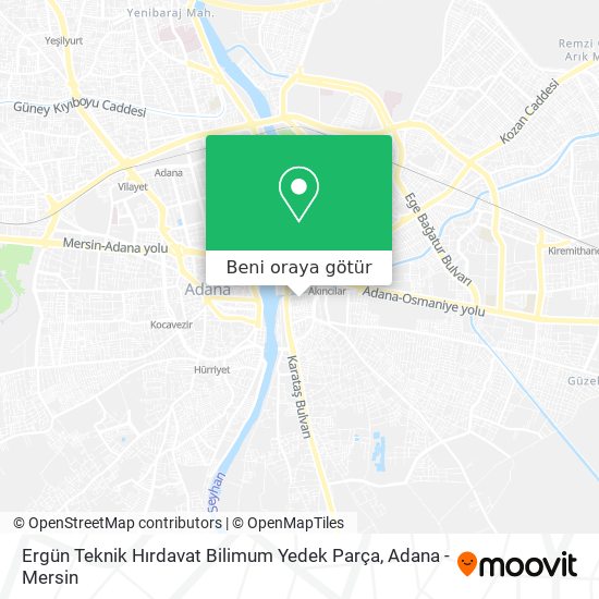 Ergün Teknik Hırdavat Bilimum Yedek Parça harita