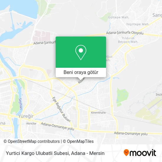 Yurtici Kargo Ulubatli Subesi harita