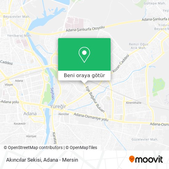 Akıncılar Sekisi harita