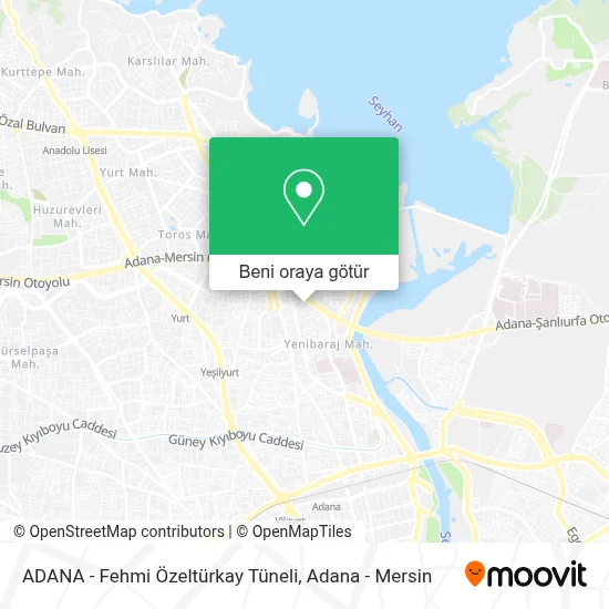 ADANA - Fehmi Özeltürkay Tüneli harita