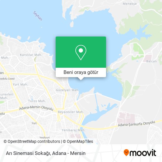 Arı Sinemasi Sokağı harita