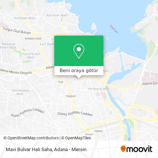 Mavi Bulvar Halı Saha harita