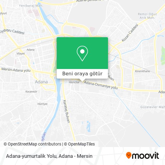 Adana-yumurtalik Yolu harita