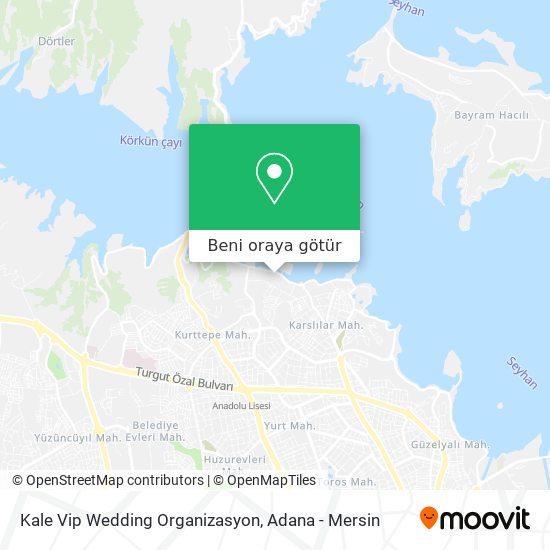 Kale Vip Wedding Organizasyon harita