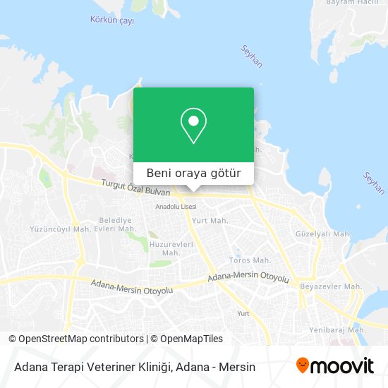 Adana Terapi Veteriner Kliniği harita