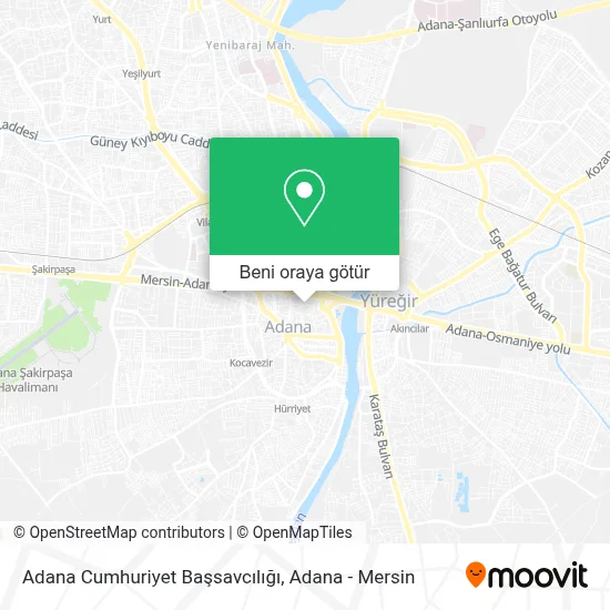 Adana Cumhuriyet Başsavcılığı harita