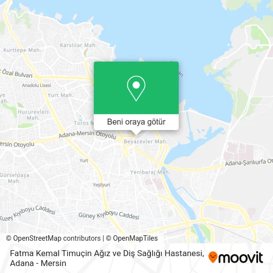 Fatma Kemal Timuçin Ağız ve Diş Sağlığı Hastanesi harita