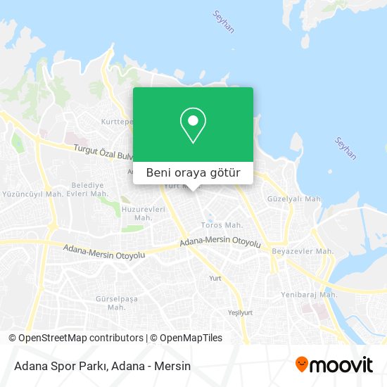 Adana Spor Parkı harita