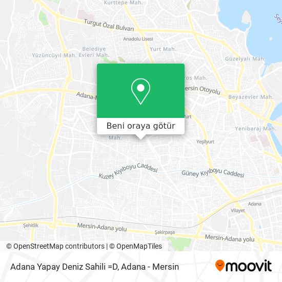 Adana Yapay Deniz Sahili =D harita